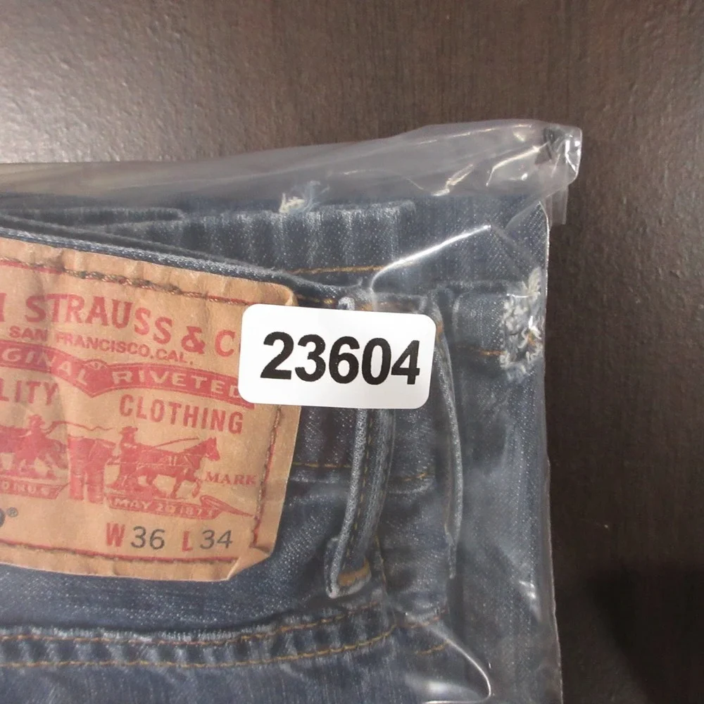 Levis Jeans Mens 36x20 (Tag 36x34) Blue 569 Loose Straight Baggy Y2K Denim Pants